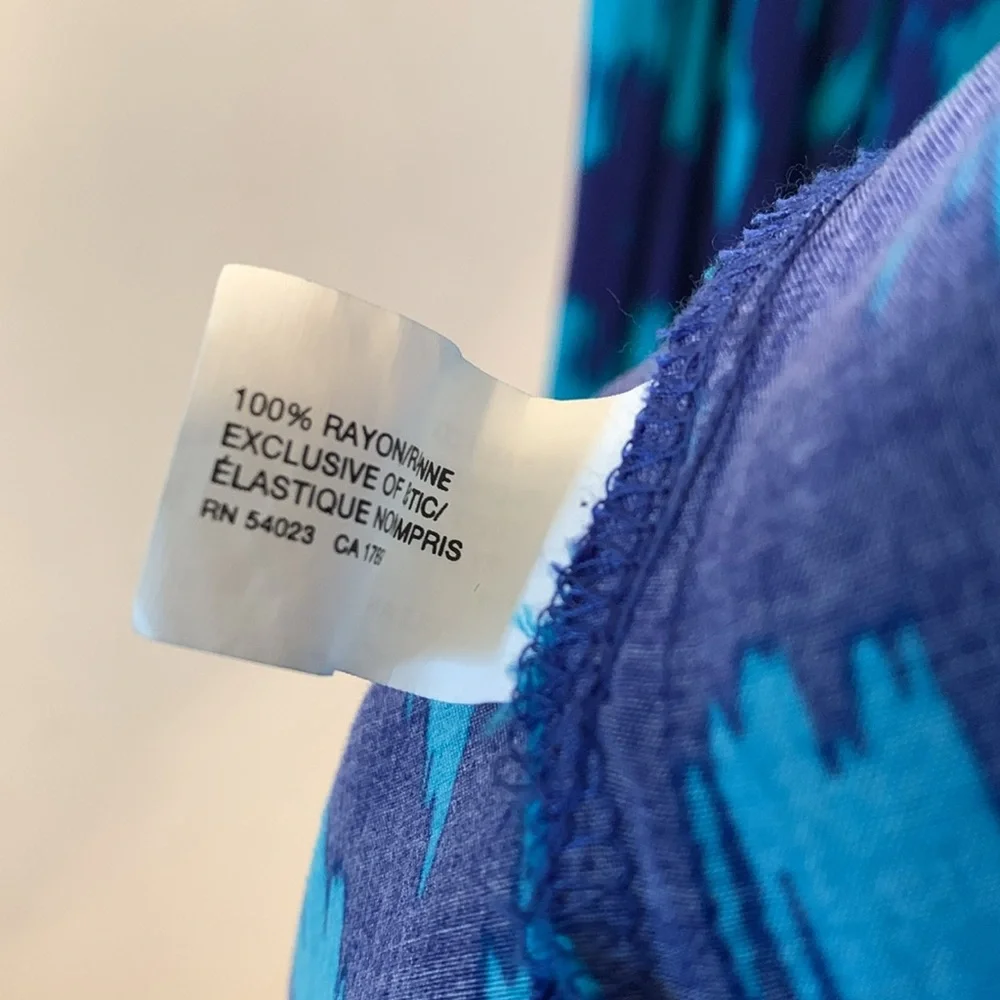 Gap Blue and teal Patterned Maxi Dress